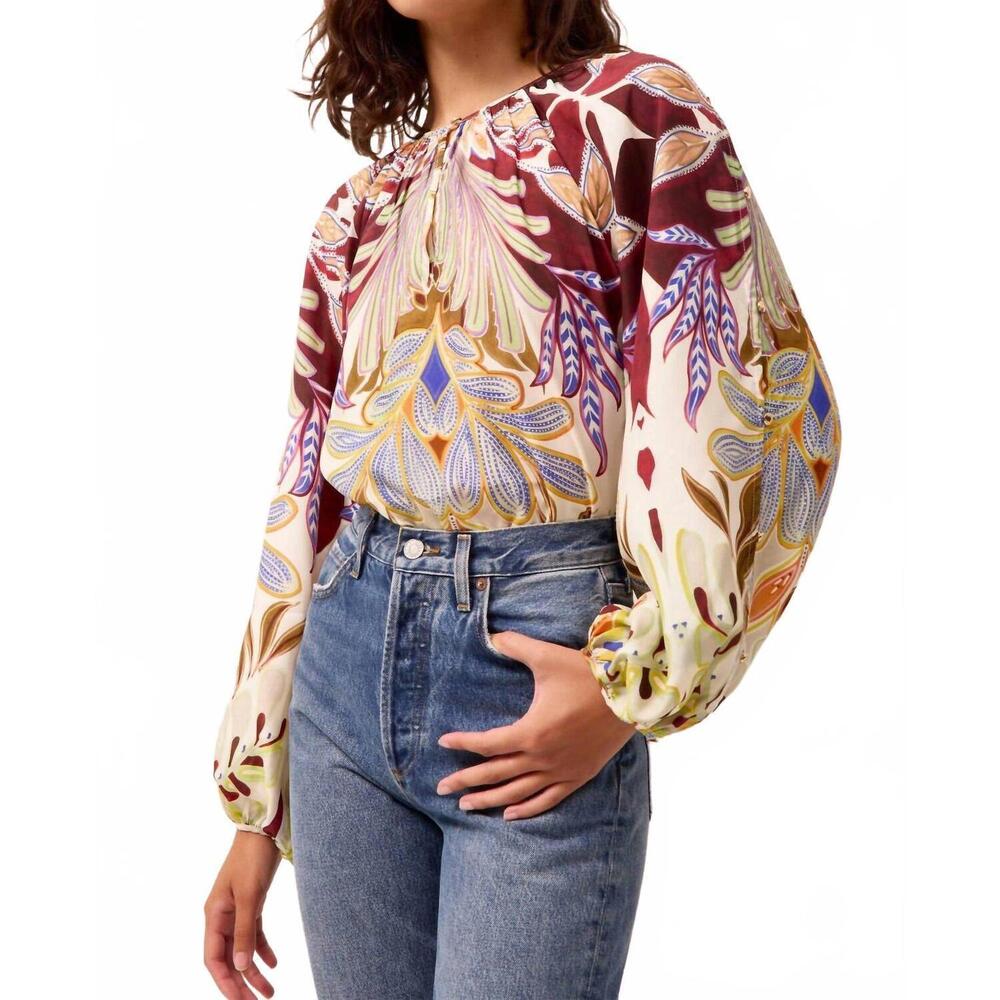 NEW MARIE OLIVER arabella blouse in tranquility - Picture 3 of 7